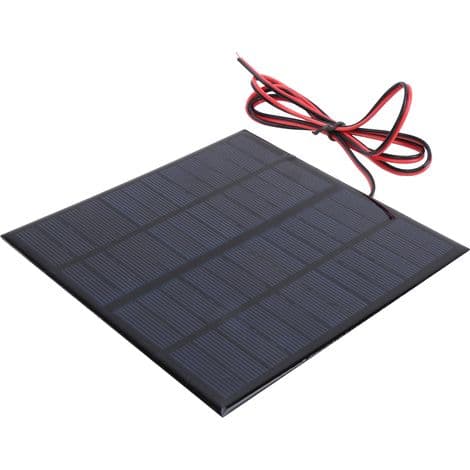 3W 12V Polykrystallinsk Solpanel - Bærbart Fotovoltaisk Modul med Integreret Kabel
