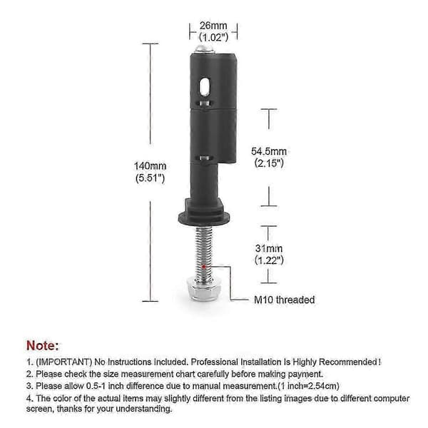 MaxTrax MKII festebrett monteringspinner 4 pakker låsbar design