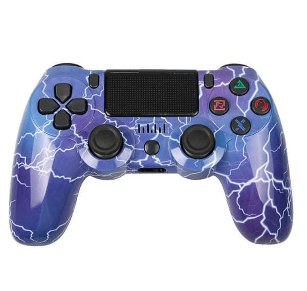 Trådløs controller til PS4/Pro/PS3/Slim/PC/Steam, Bluetooth controller, joystick, understøtter 6-akser, vibration, trykklik