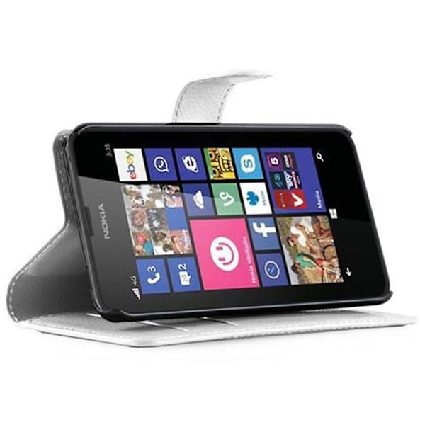 Nokia Lumia 630 / 635 Fodralomslag Fodral - med kortplatser och stativfunktion