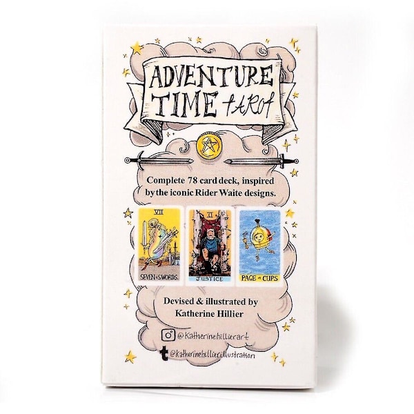 Adventure Time Tarot Deck 78-kort dæk størrelse 10*6cm