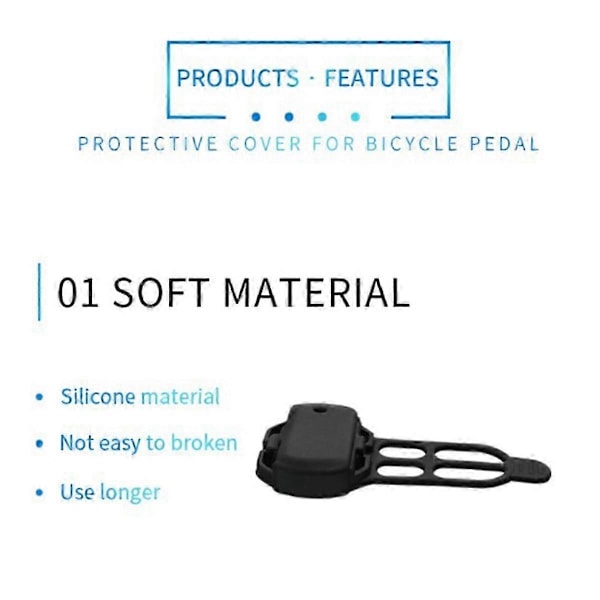Cykel Gel Skin Skyddsfodral för Sensor, , Datorsensor Svart Skydd, 2st JP