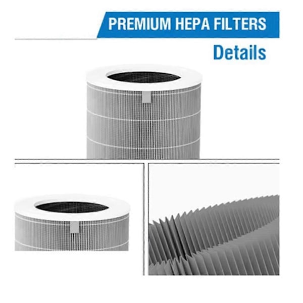 For erstatning Xiaomi Hepa Filter 4 Pro for Xiaomi Aktivert Kullfilter 4 Pro for Xiaomi Luftrenser