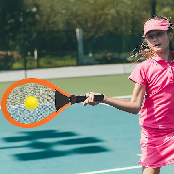 1 Par Tennisracketset för Barn Inklusive Gratis Badmintonboll, Mjuk Tennisracket, Tennis- & Badmintonracketset