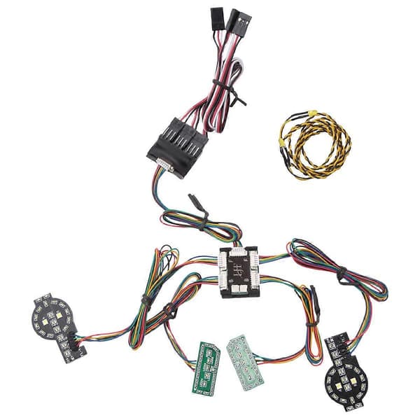 Forreste og bageste forbindelsesbelysningssystem LED-lysgruppe til -4 2021 1/10 RC Crawler bilopgraderingsdele