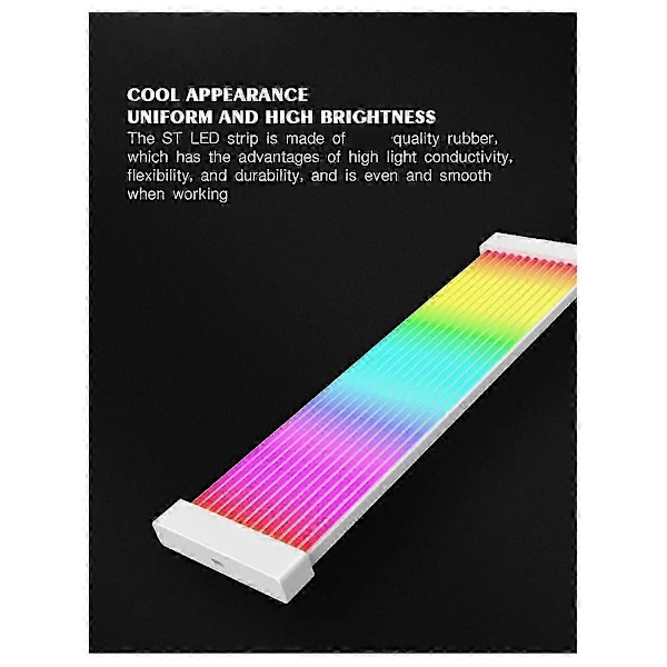 RGB LED Strip ARGB Sync Board för Dator ATX 24pin GPU Grafik 8pin Kabel Case-Yogu