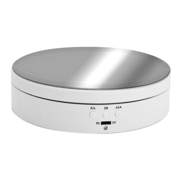 Elektrisk roterende displaystativ spejl drejeskive smykker holder batteri 3 hastigheder