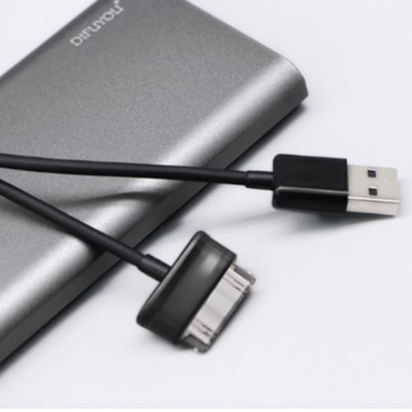 30 pin USB cable charging cable/data cable, compatible with Samsung P1000/N8000/N8010 Black Samsung P1000 1 m