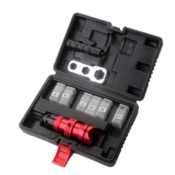 Elektriskt Nitmutterverktyg Elektrisk Nitmutteradapter M3 M5 M6 M8 M10 Manuellt Nitverktyg