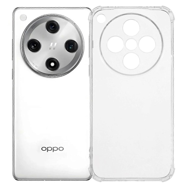 För Oppo Find X8 5G Mobilskal Förstärkt Fyrhörns Anti-Fall Genomskinligt TPU-skydd