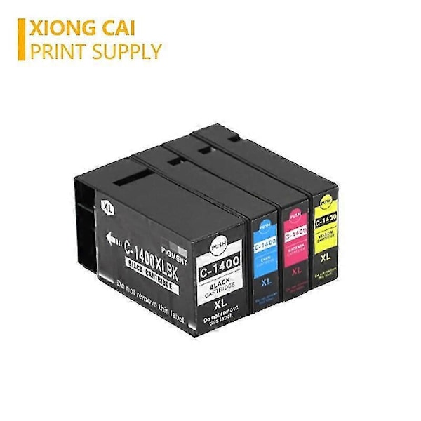 Højkvalitets 2 stk. sorte kompatible blækpatroner til Canon Pgi 1400 Maxify Mb2040 Mb2340 Mb2140 Mb2740 printer Pgi-1400 Pgi1400 Xl