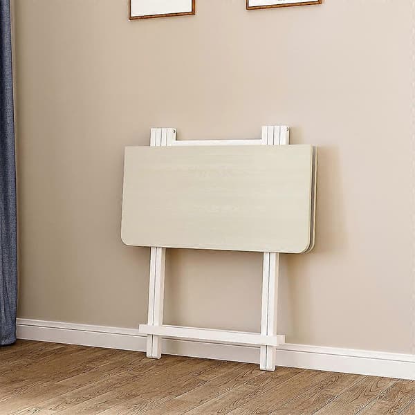Hvit 70x70cm Sammenleggbart Spisebord i Tre