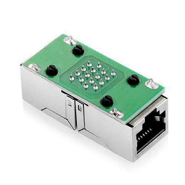 2 kpl RJ45 Naarasliitin Cat5/Cat6 LAN Ethernet-kaapelin jatkoadapteri