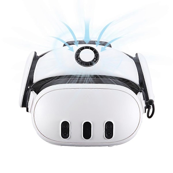 BOBOVR S3 Pro Batterihodestropp for Meta Quest 3S/3 med 10000mAh Utskiftbart Batteri