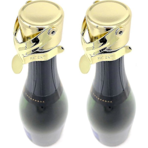 2 st Professionella Champagneflaskproppar - Patenterad försegling (Ingen pump krävs) - Mousserande vinpropp