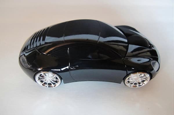 Porsche Bil Optisk Trådløs Lydløs Mus Sort