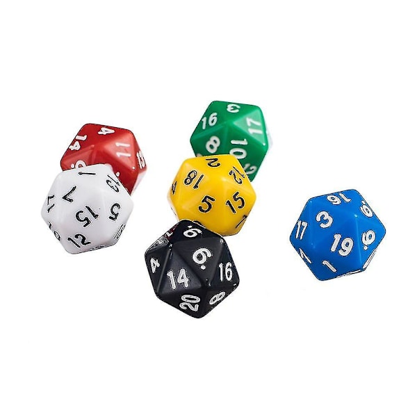 Tärningar, 20-sidiga Tärningar Gem, Tärningsspel, Tärningsset, Tärningar för Spel