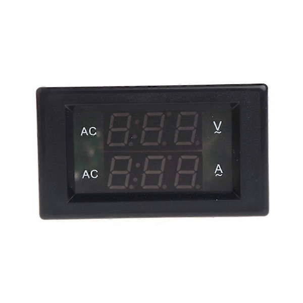 Multimeter med dobbelt display, amperemeter, volt amp målerpanel, nem installation