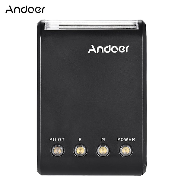 Andoer WS-25 Professionel Bærbar Mini Digital Slave Flash Speedlite On-Camera Flash med Universal