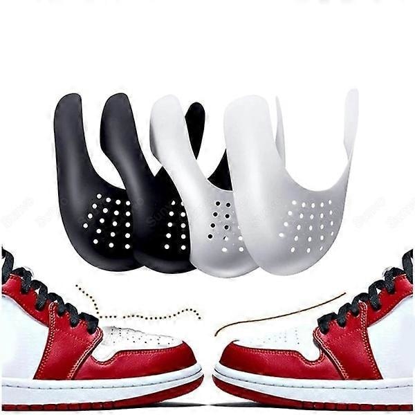 Sko Rynke Beskyttelse - Gårynker på Sneakers - 36-45 - Anti-Rynke Hvid og Sort 2 stk
