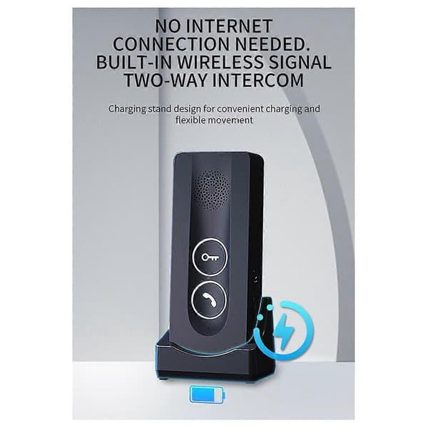 Ny 800M Langdistanse Utendørs Dørklokke Trådløs Intercom Dørtelefon Opplåsing Toveis Intercom 433M