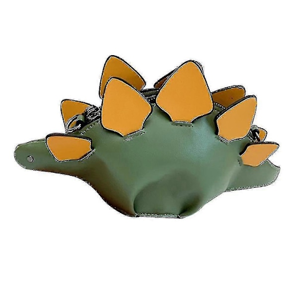 Dinosaurie Axelväska, pu Stegosaurus Crossbody Väska för Flickor Kvinnor - FÄRG: Vit