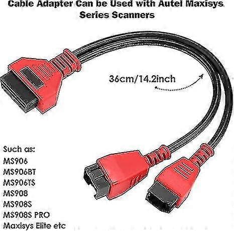 Kabeladapter til Chrysler 12+8 Programmeringskabel Konnektor til Autel Ds808 Maxisys Hovedkabel til Autel Ds808 Maxisys Ms905 Ms906 Ms906bt Ms906s