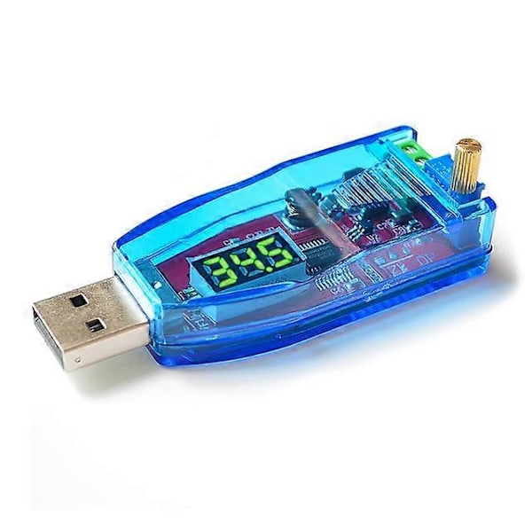 LED DC-DC 5V till DC 1-24V Justerbar Potentiometer USB Step Up/Down Buck Boost Converter Strömförsörjning Spänningsregulatormodul - FÄRG: Grön