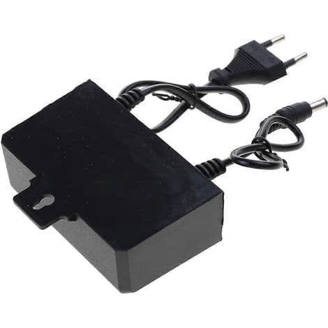 12V 2A EU/US Strømadapter til CCTV Overvågningskamera - AC/DC Oplader