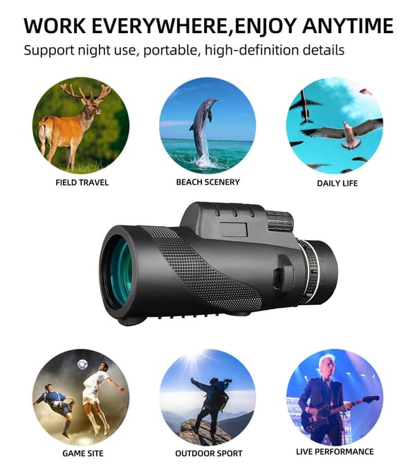 Monocular Telescope / Waterproof Telescope 40x60 Magnification