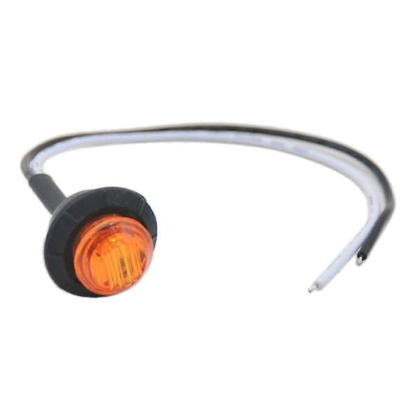 Rød&Gul&Hvit Mini 3/4\" Rund Klarering Side LED Marker RV Lys