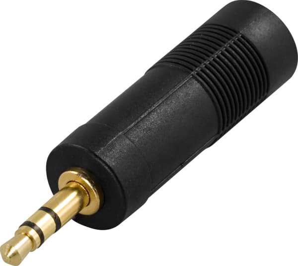 Multimedia-adapteri 6,3 mm naaras - 3,5 mm stereo uros