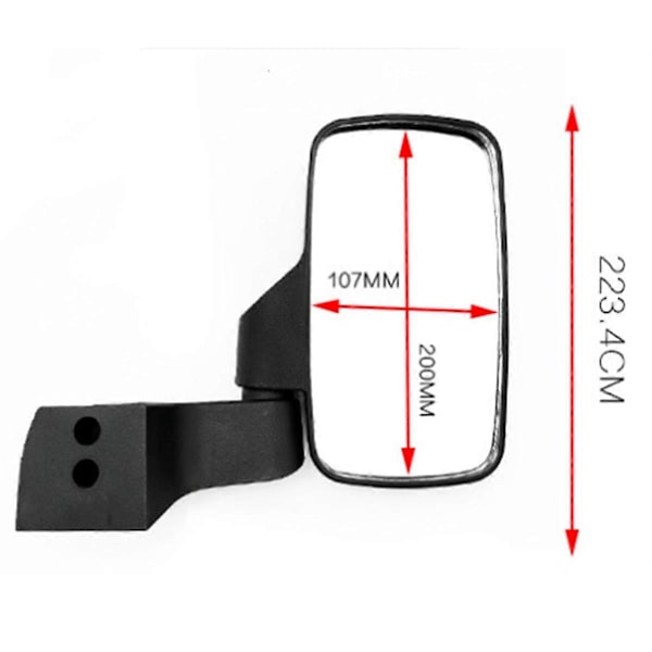 Terrängfordon UTV Backspeglar för Backspegel Sidospegel Strand Terrängfordon