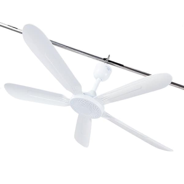 24W Elektrisk Loftventilator 3-Gear Vindniveau Justerbar Ventilatorhastighed 2/4/8 timers Timer