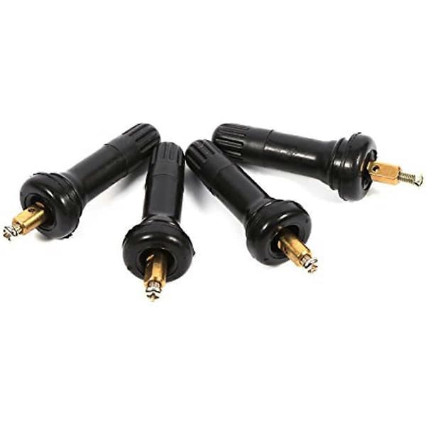 Dekkventilspindel 4 stk TPMS Dekktrykkovervåkingssystem Sensorventilspindel Gummi Snap In Cap Anti-eksplosjonsmunn Dekktrykkovervåkingssystem S