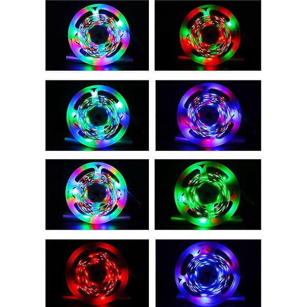 LED-remsa 5050 RGB Vattentät LED-belysning 5 Meter Bluetooth App-kontroll för hem och utomhusdekoration