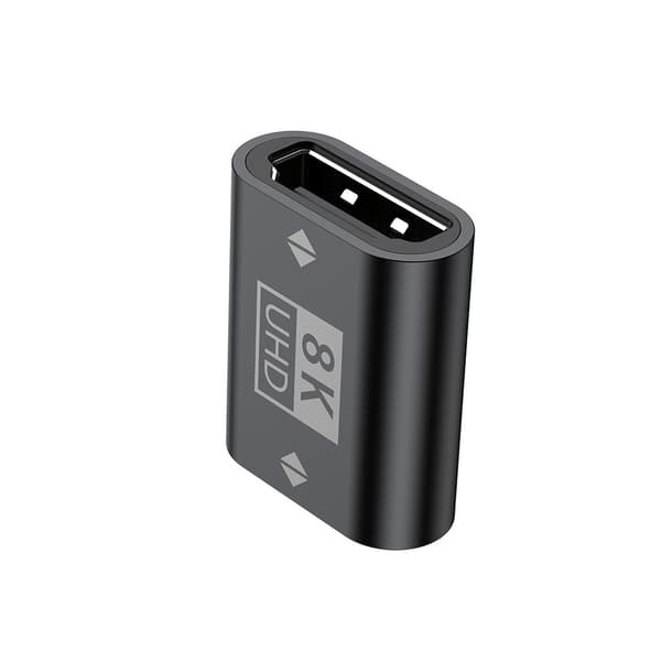 8K HDMI 2.1 Adapter Hun til Hun - HDMI Extender Kobling til Gaming, Streaming og Hjemmebiograf Sort