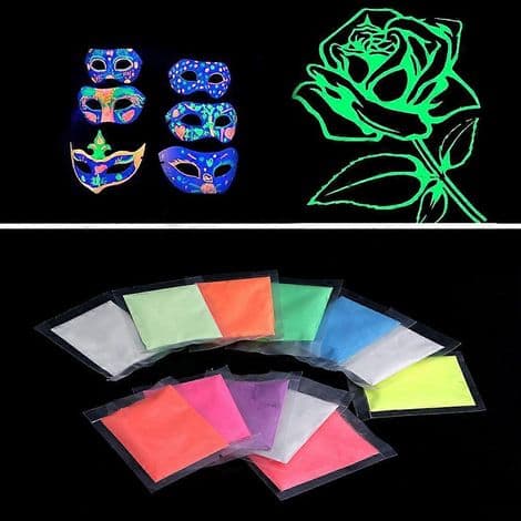 Super lys fluorescerende fosforescerende pulver – Pigment der lyser i mørke