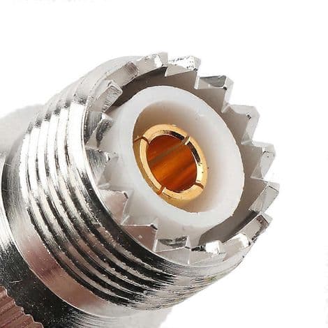 RF koaksialadapter, UHF hunn til N hunn, PL259 SO239-kontakt for antenner