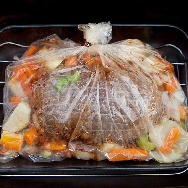 Tyrkietpose, 4 poser til madlavning, bagning, høst, planter og mere - Robust ovnpose til plast