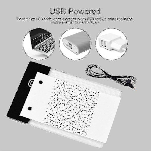 Flip Book Kit med Lysplate - LED Lysboks Tablet, 300 Ark Tegnepapir for Animasjonsskisser
