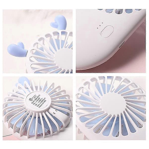 Håndholdt USB Genopladelig Ventilator Bærbar