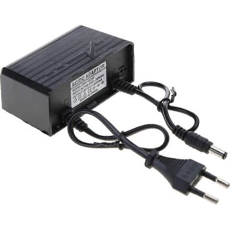 12V 2A EU/US Strömadapter för CCTV Övervakningskamera - AC/DC Laddare