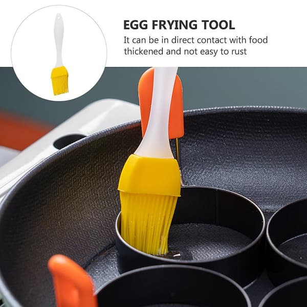 1 Set 5st Runda Ägg Stekformar Stek Köttformar för Hemmet (Blandade Färger)