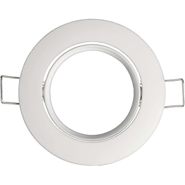 12x Justerbar Downlight GU10 Infästning Vit