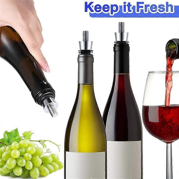21 st Flaskpropp Zinklegering Vinflaskproppar Kit Ring Vinpropp Återanvändbara Vinkorkar Flaska