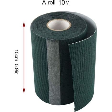10m x 15cm självhäftande gräsmatta tejp, matt tejp, konstgräs tejp, gräsmatta matt lim tejp, grön fäst tejp