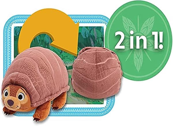 7 Tommer Raya Og Den Sidste Drages Fold'n Roll Tuk Tuk Blød Legetøj, Fyldt Dyr Armadillo