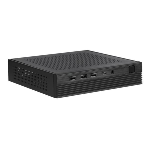 TX06 Desktop Mini ITX Kabinett Mini Spilldatamaskin Chassis HTPC Chassis for MINI-ITX Ultratynn Hovedkort
