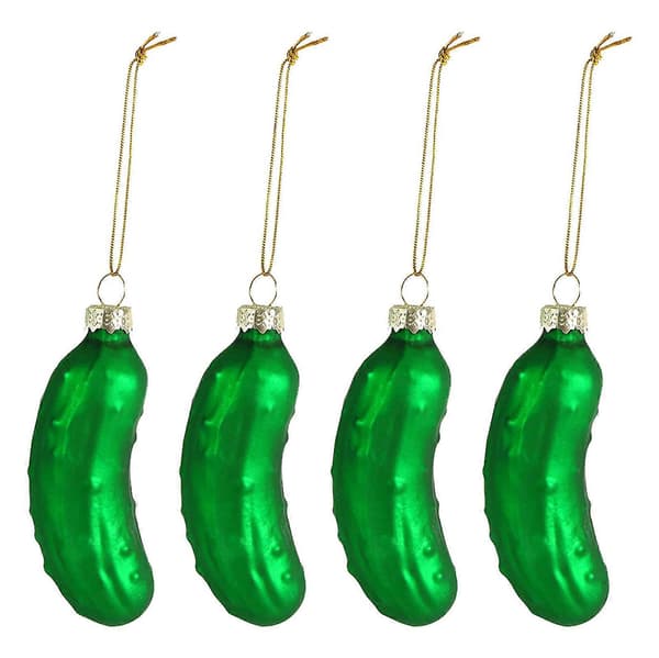 Juletræspynt Juleagurk Ornament, 9 Julepynt Agurker